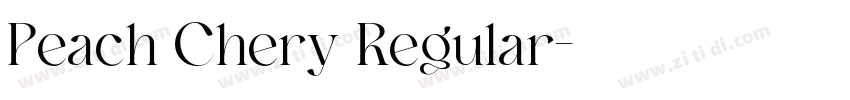 Peach Chery Regular字体转换